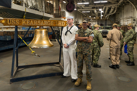 Welcoming Party on USS Kearsarge