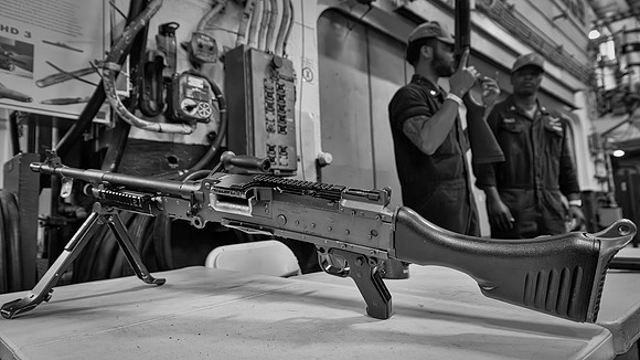 M240 Machine Gun on USS Kearsarge