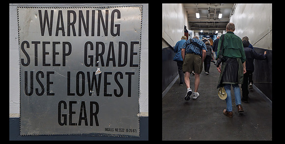Climbing to the Flight Deck on USS Kearsarge