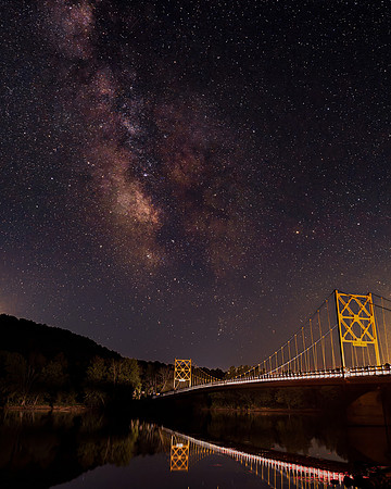 Milky Way over Little Golden Gate, Beaver, Arkansas