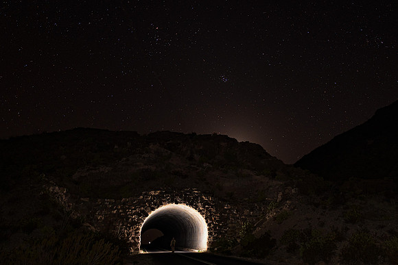 Nightime at the Tunnel, Big Bend NP