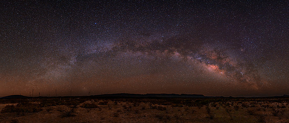 Milky Way Panorama over Dagger Flats, Big Bend NP